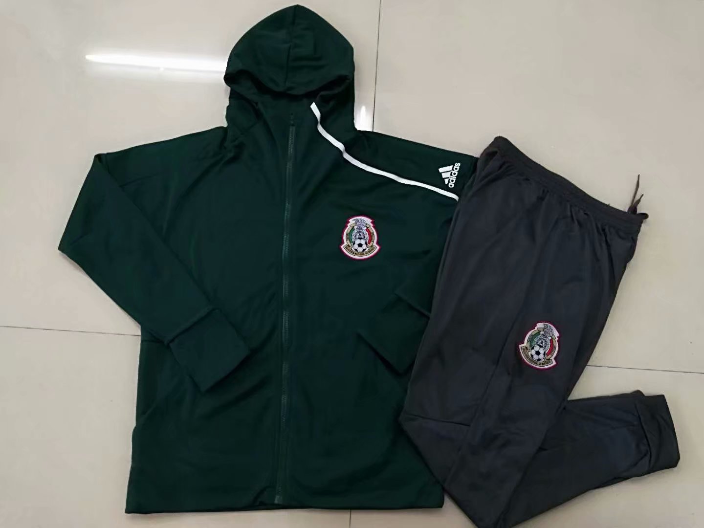 AAA Quality Mexico 19/20 Hoodie Tracksuit - Green